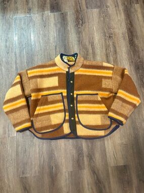 Striped Blanket Jacket size medium